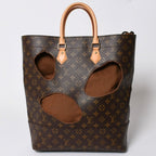 Louis Vuitton with Holes Tote Bag Comme Des Garcons Rei Kawakubo Gold — view 2
