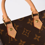 Louis Vuitton Sac Plat 2-Way Bag Monogram Brown Gold Vintage — view 5