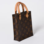 Louis Vuitton Sac Plat 2-Way Bag Monogram Brown Gold Vintage — view 3