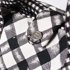 Chanel Cruise Line Gingham Check Tote Boston Bag White Black CC Logo Silver — view 7