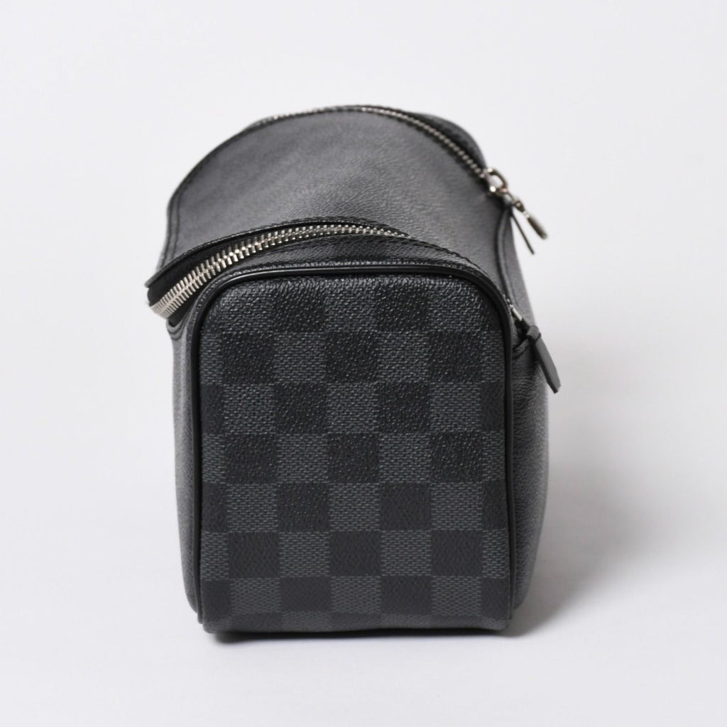 Louis Vuitton Damier Graphite Toilet Pouch Travel Bag Black — view 4