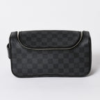 Louis Vuitton Damier Graphite Toilet Pouch Travel Bag Black