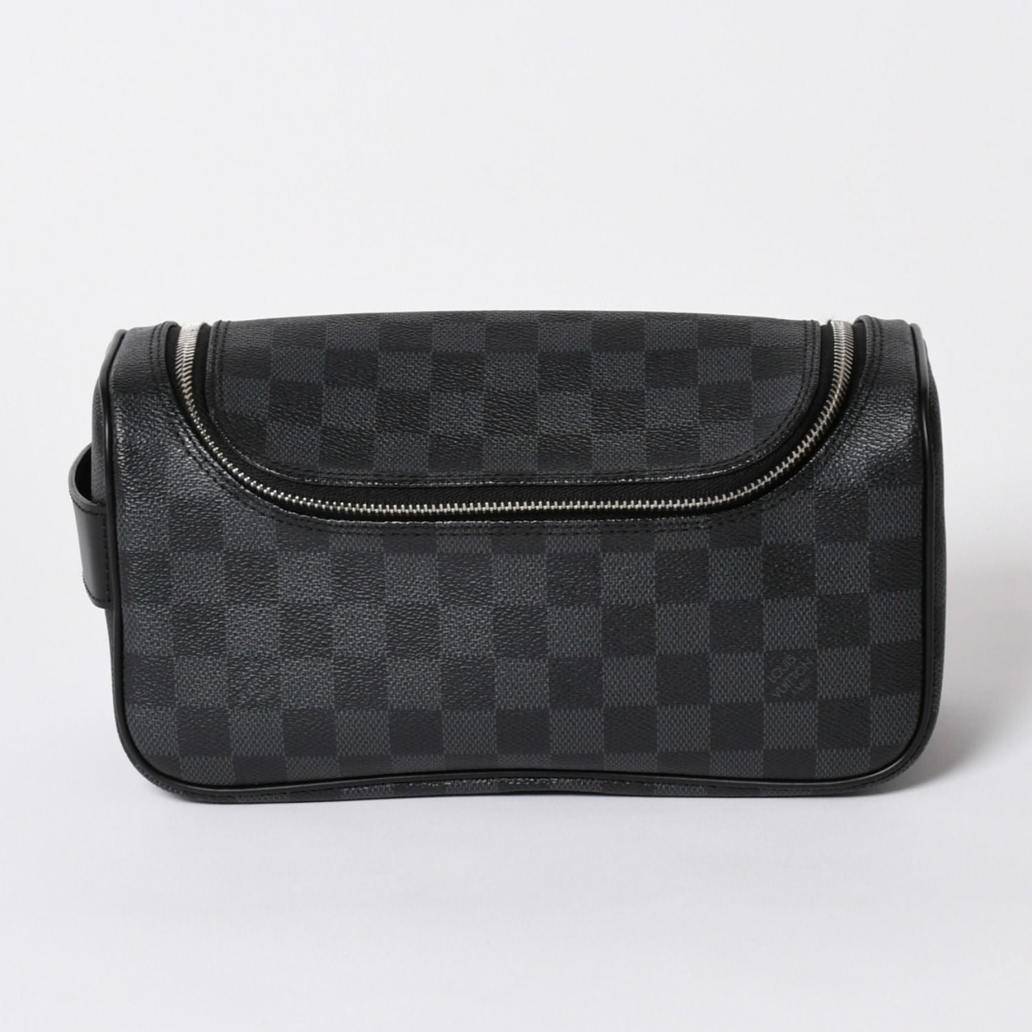 Louis Vuitton Damier Graphite Toilet Pouch Travel Bag Black