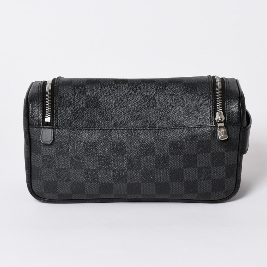 Louis Vuitton Damier Graphite Toilet Pouch Travel Bag Black — view 2