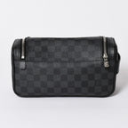 Louis Vuitton Damier Graphite Toilet Pouch Travel Bag Black — view 2
