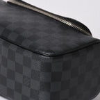 Louis Vuitton Damier Graphite Toilet Pouch Travel Bag Black — view 7