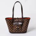 Louis Vuitton Handbag Manosque PM Damier Brown Gold