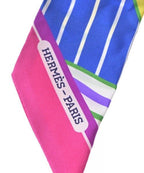 Hermes Bandana Scarf Blue — view 2