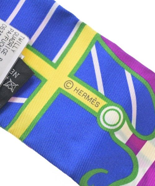 Hermes Bandana Scarf Blue — view 4