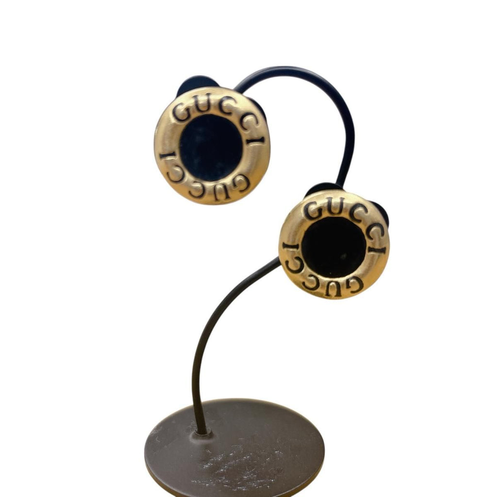 Gucci Logo Large Earrings Gold