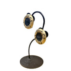Gucci Logo Large Earrings Gold — view 3