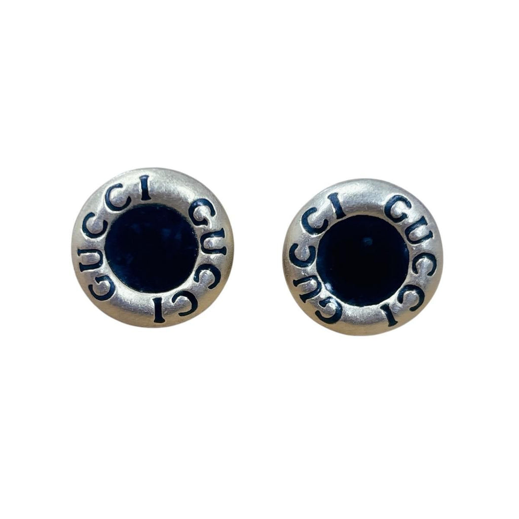 Gucci Logo Large Earrings Gold — view 5