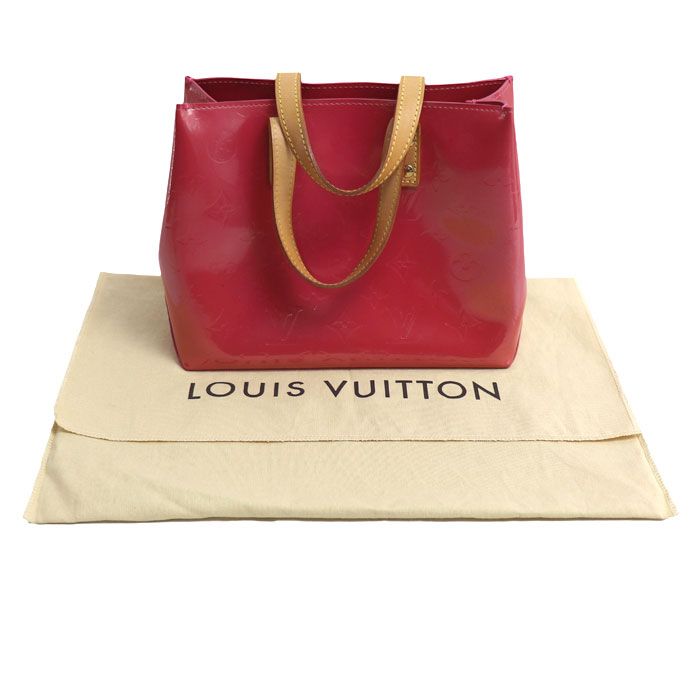 Louis Vuitton Reed PM Handbag Vernis Framboise — view 8