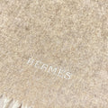 Hermes Scarf Recto Verso Brown Ivory Cashmere — view 3