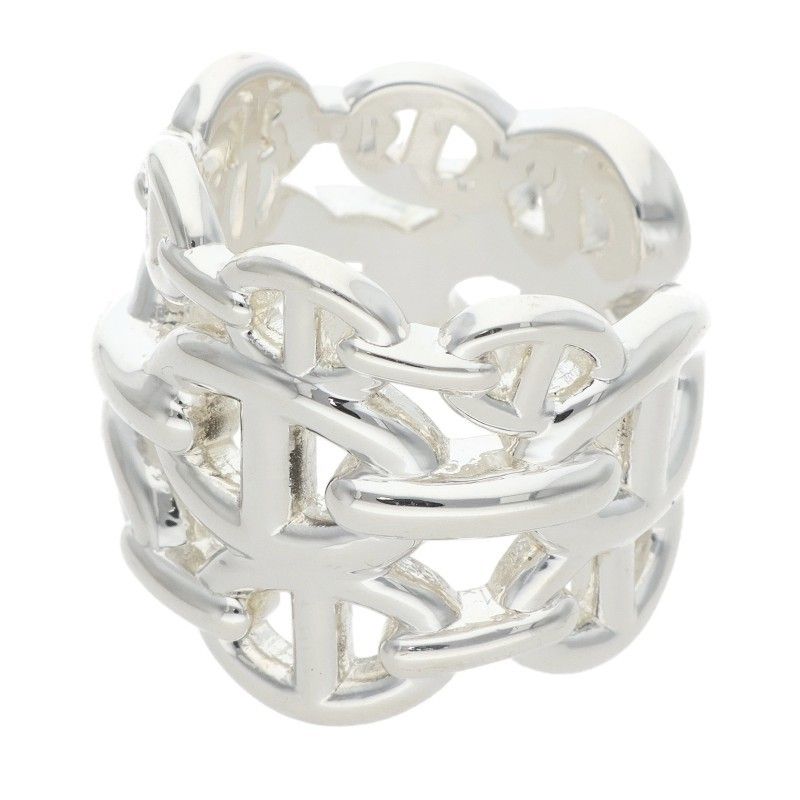 Hermes Chaine D'ancre Enchainee GM Silver Ring — view 4