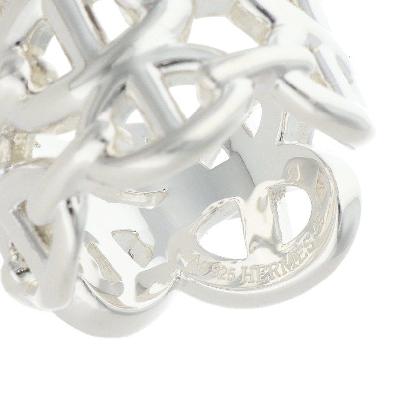 Hermes Chaine D'ancre Enchainee GM Silver Ring — view 2