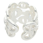 Hermes Chaine D'ancre Enchainee GM Silver Ring