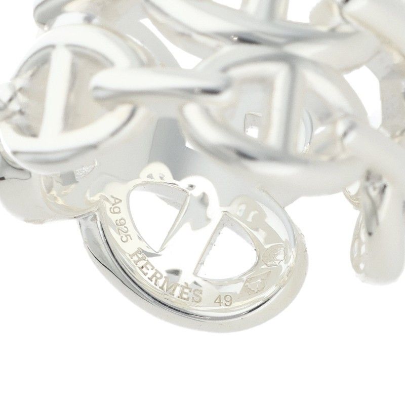 Hermes Chaine D'ancre Enchainee GM Silver Ring — view 2