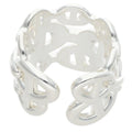 Hermes Chaine D'ancre Enchainee GM Silver Ring