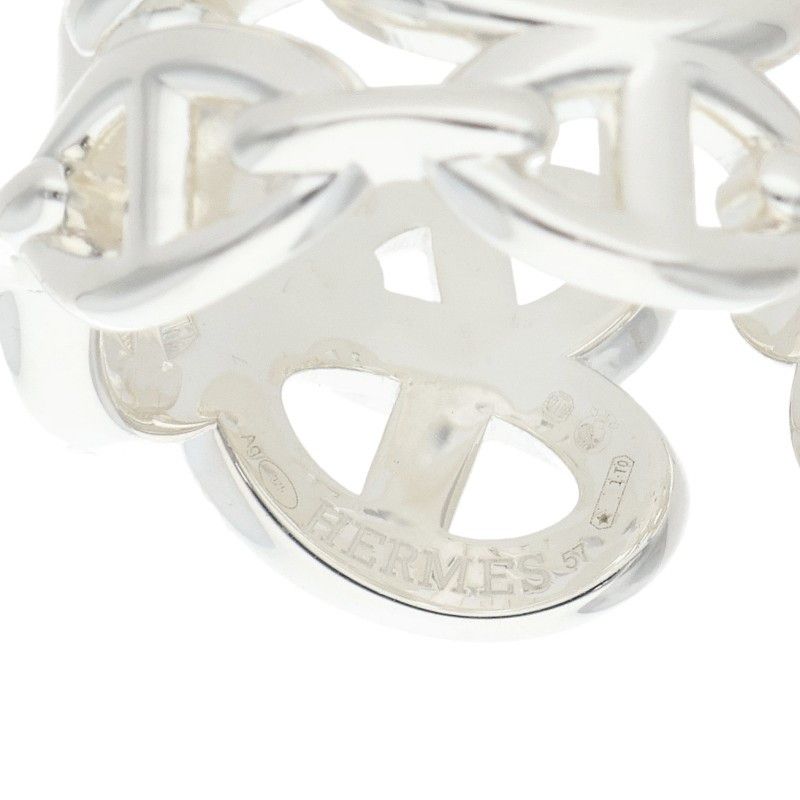 Hermes Chaine D'ancre Enchainee GM Silver Ring — view 2