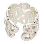 Hermes Chaine D'ancre Enchainee GM Silver Ring