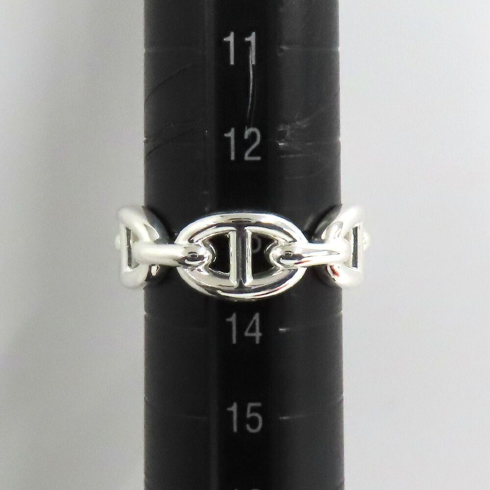 Hermes Ring Chaine D'ancre Enchainee PM 53 Silver — view 8