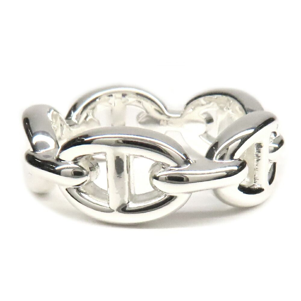 Hermes Ring Chaine D'ancre Enchainee PM 53 Silver — view 2
