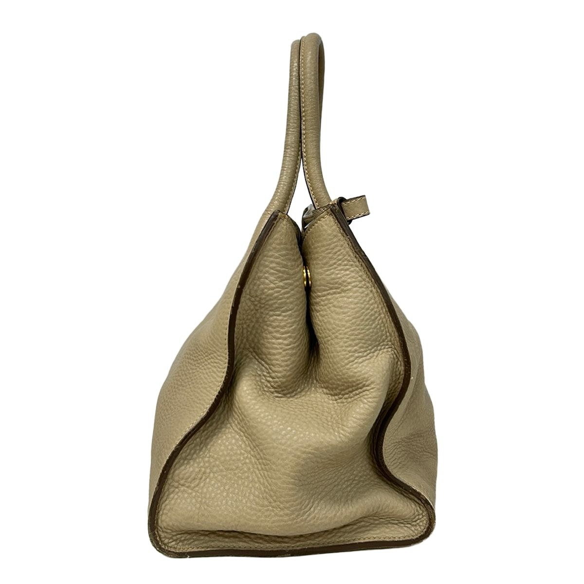 Prada Tote Bag Beige Leather — view 4