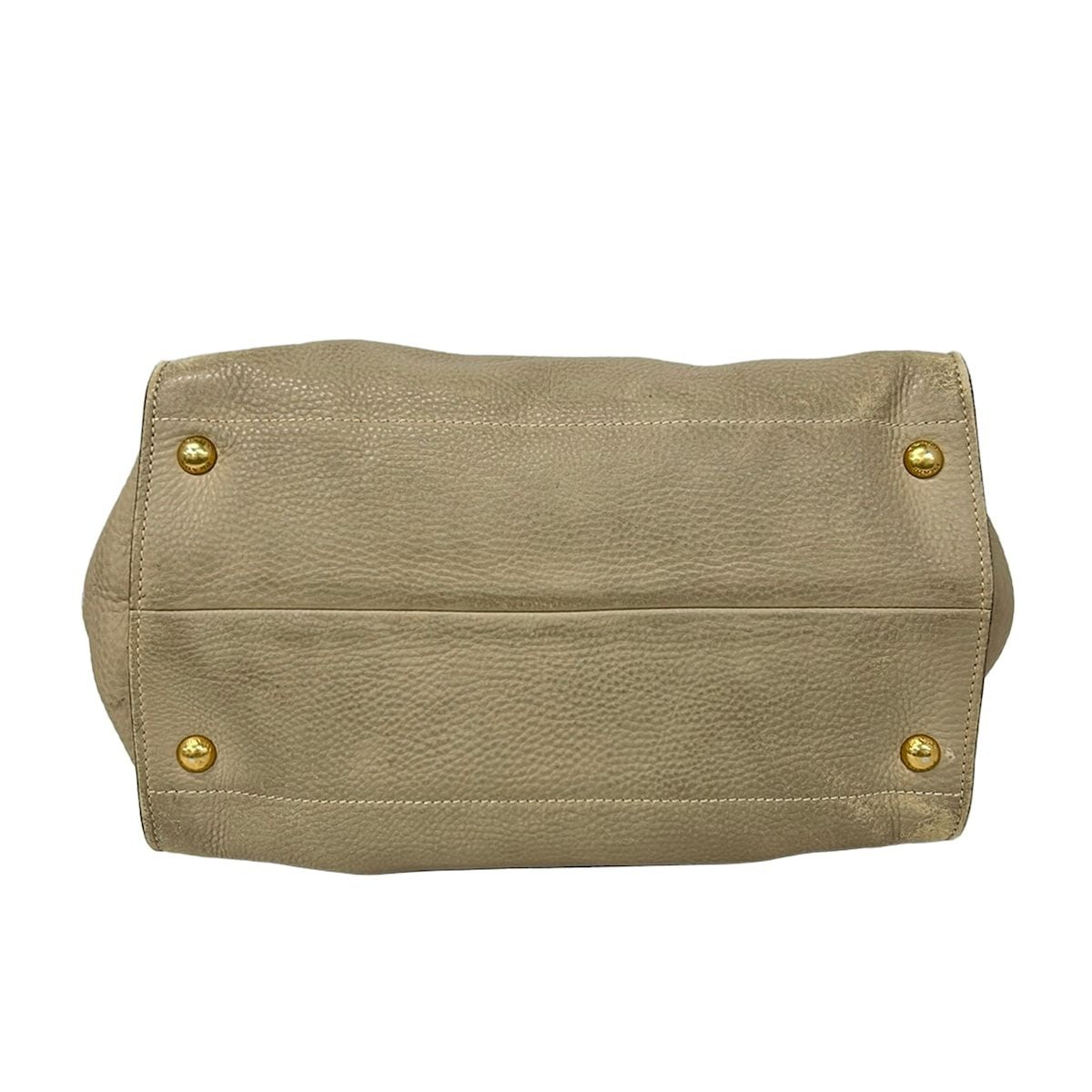 Prada Tote Bag Beige Leather — view 5