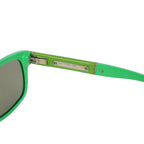 Chanel CC Logo Square Sunglasses Color Block Green Eyewear — view 4