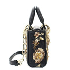 Dior Lady D-joy Ombres Florales Embroidery Joy Shoulder Bag Black — view 3