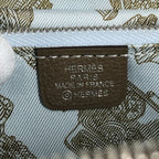 Hermes Coin Case Azap Compact Silk in Evercolor Etoupe Gray — view 2