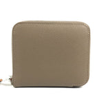 Hermes Coin Case Azap Compact Silk in Evercolor Etoupe Gray