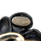 Chanel Ring CC Logo Camellia Silver Plated Black — view 4