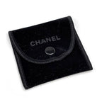 Chanel Ring CC Logo Camellia Silver Plated Black — view 5