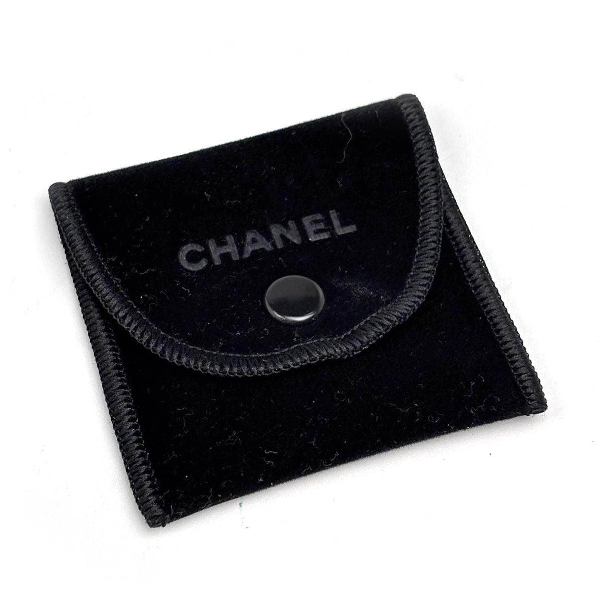 Chanel Ring CC Logo Camellia Silver Plated Black — view 5