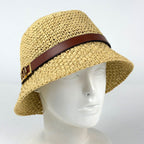 Louis Vuitton Hat Dauphine Summer Hat Polyester Leather Polyamide Beige — view 6