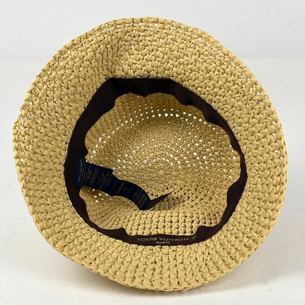 Louis Vuitton Hat Dauphine Summer Hat Polyester Leather Polyamide Beige — view 3