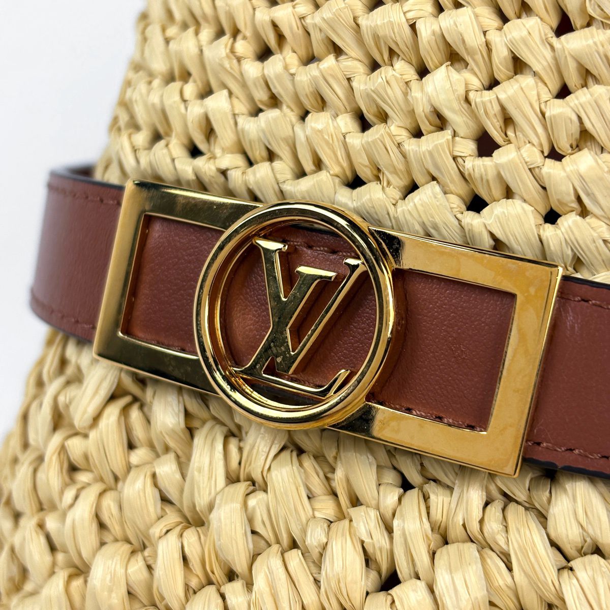 Louis Vuitton Hat Dauphine Summer Hat Polyester Leather Polyamide Beige — view 4