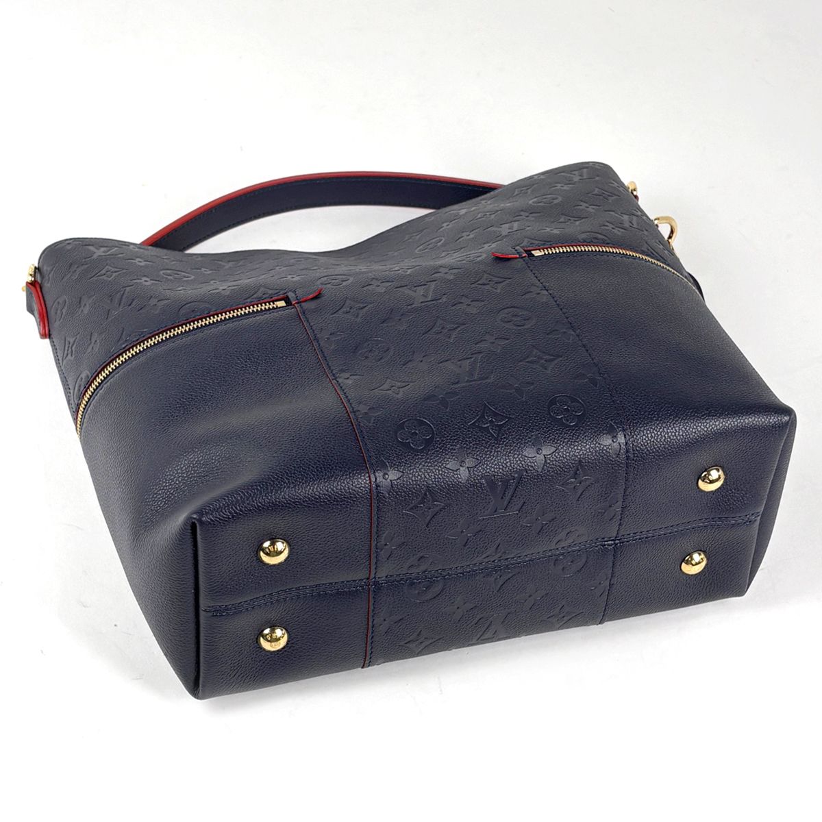 Louis Vuitton Mary Tote Bag Monogram Empreinte Marine Rouge — view 2
