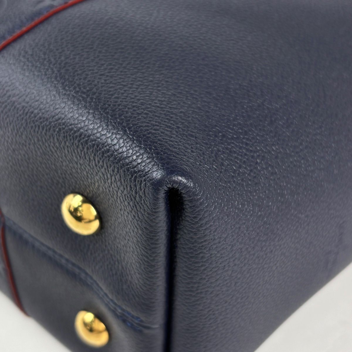 Louis Vuitton Mary Tote Bag Monogram Empreinte Marine Rouge — view 3