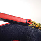 Louis Vuitton Mary Tote Bag Monogram Empreinte Marine Rouge — view 5