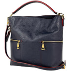 Louis Vuitton Mary Tote Bag Monogram Empreinte Marine Rouge