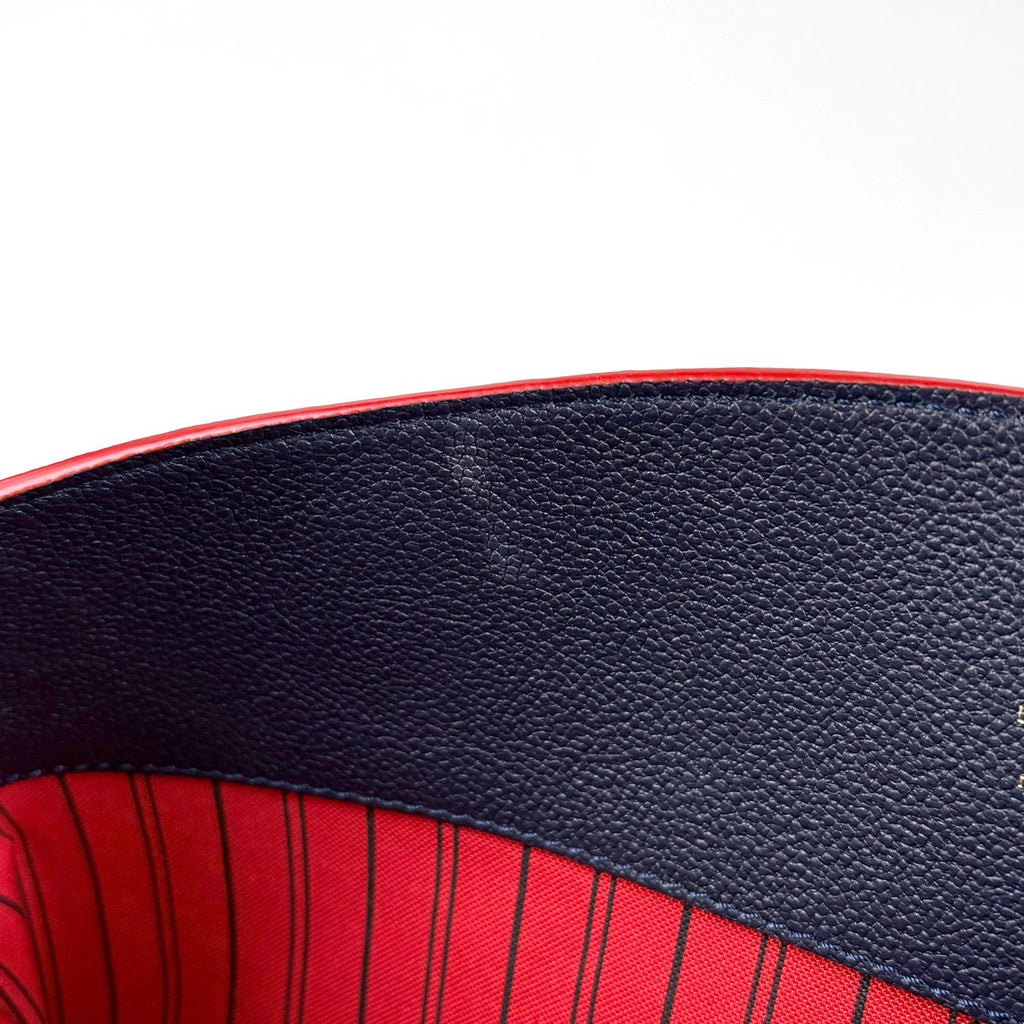 Louis Vuitton Mary Tote Bag Monogram Empreinte Marine Rouge — view 8