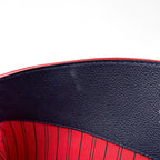 Louis Vuitton Mary Tote Bag Monogram Empreinte Marine Rouge — view 8