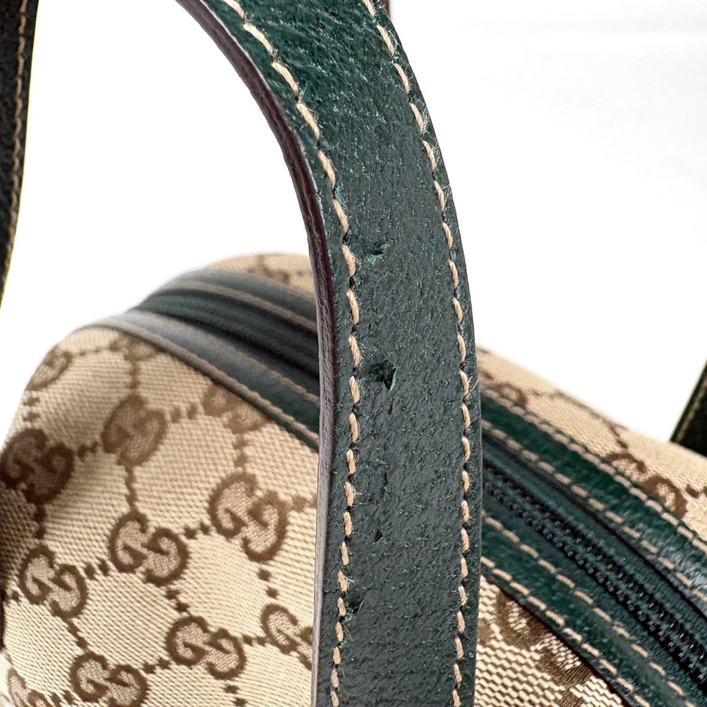 Gucci Handbag GG Pattern Canvas Beige Green — view 4