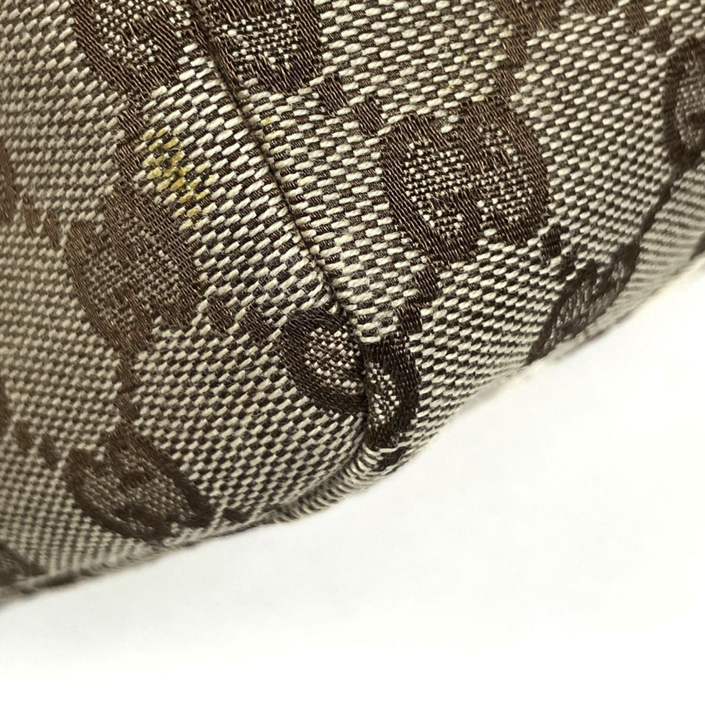 Gucci Handbag Wood Handle GG Pattern Canvas Beige — view 3
