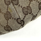 Gucci Handbag Wood Handle GG Pattern Canvas Beige — view 3