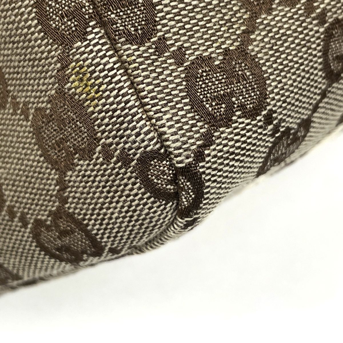 Gucci Handbag Wood Handle GG Pattern Canvas Beige — view 3