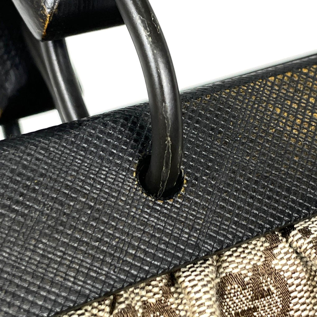 Gucci Handbag Wood Handle GG Pattern Canvas Beige — view 5